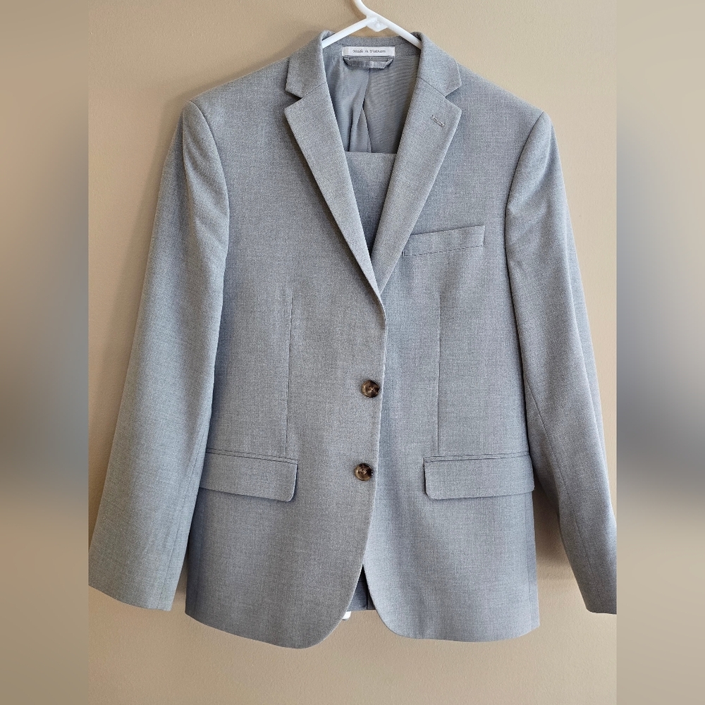 Boys Ralph Lauren Gray Suit Size 16